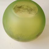 Handmade ball vase. Ambiente Zwiesel. Artistic look. 17x20cm