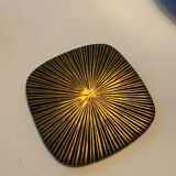 Set of three bronze mats