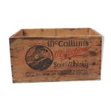 Vintage wooden whisky case