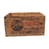 Vintage wooden whisky case
