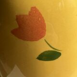 Large yellow lamp base with orange tulip shades, H46 D24