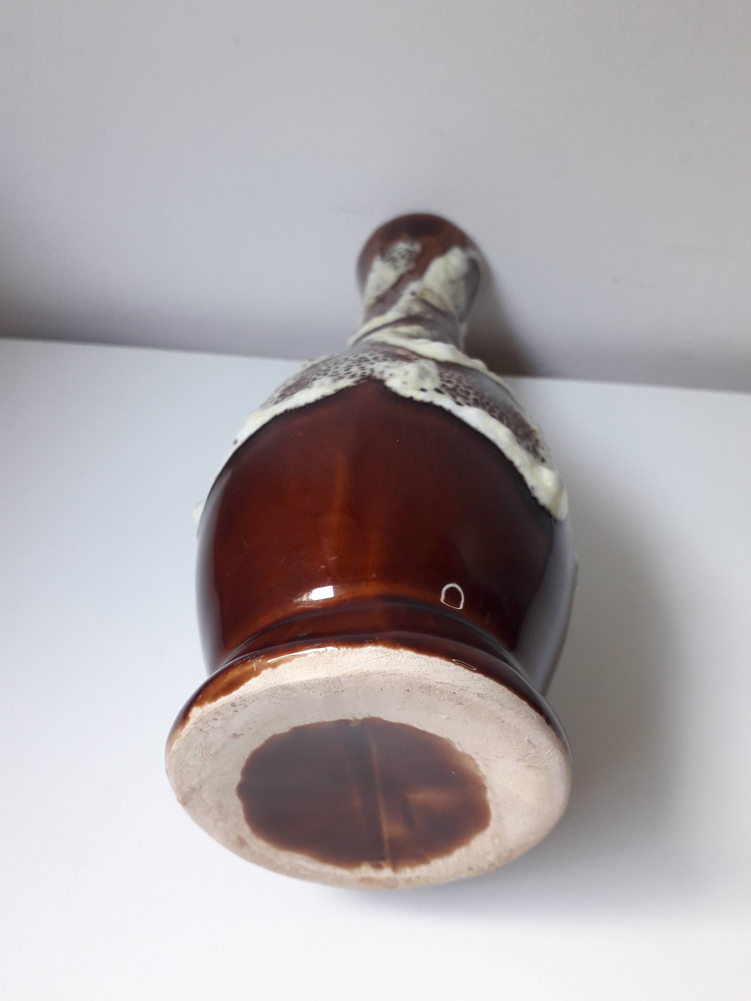 Fat Lava Pottery Vase Ocean Rock