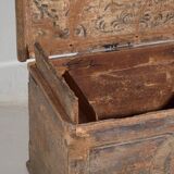 Ancien coffre en bois massif (Année 1830) #34