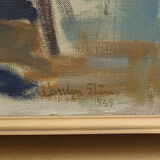 Sitting nude, Carsten Ström, signed
