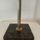 Vintage standing ashtray, 70's, golden metal, marble base