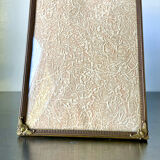 Metal vintage frame in gold colored brass