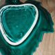 Charming ceramic dish in the shape of a leaf, signed Vallauris, in