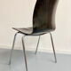 Set of 12 wooden and chrome chairs, Pagholz design from the 80s, vintage Pagwood.