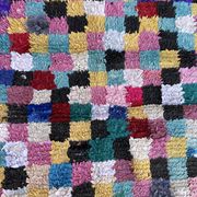 Colorful Boucherouite Moroccan rug - 128 x 208 cm