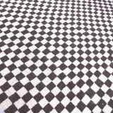 9x11 Brown & White Checkered Moroccan Rug, 269x349Cm
