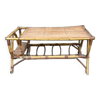 Rattan coffee table