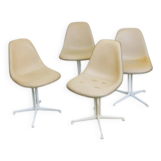 Set of four La Fonda chairs by Charles and Ray Eames for Herman Miller.