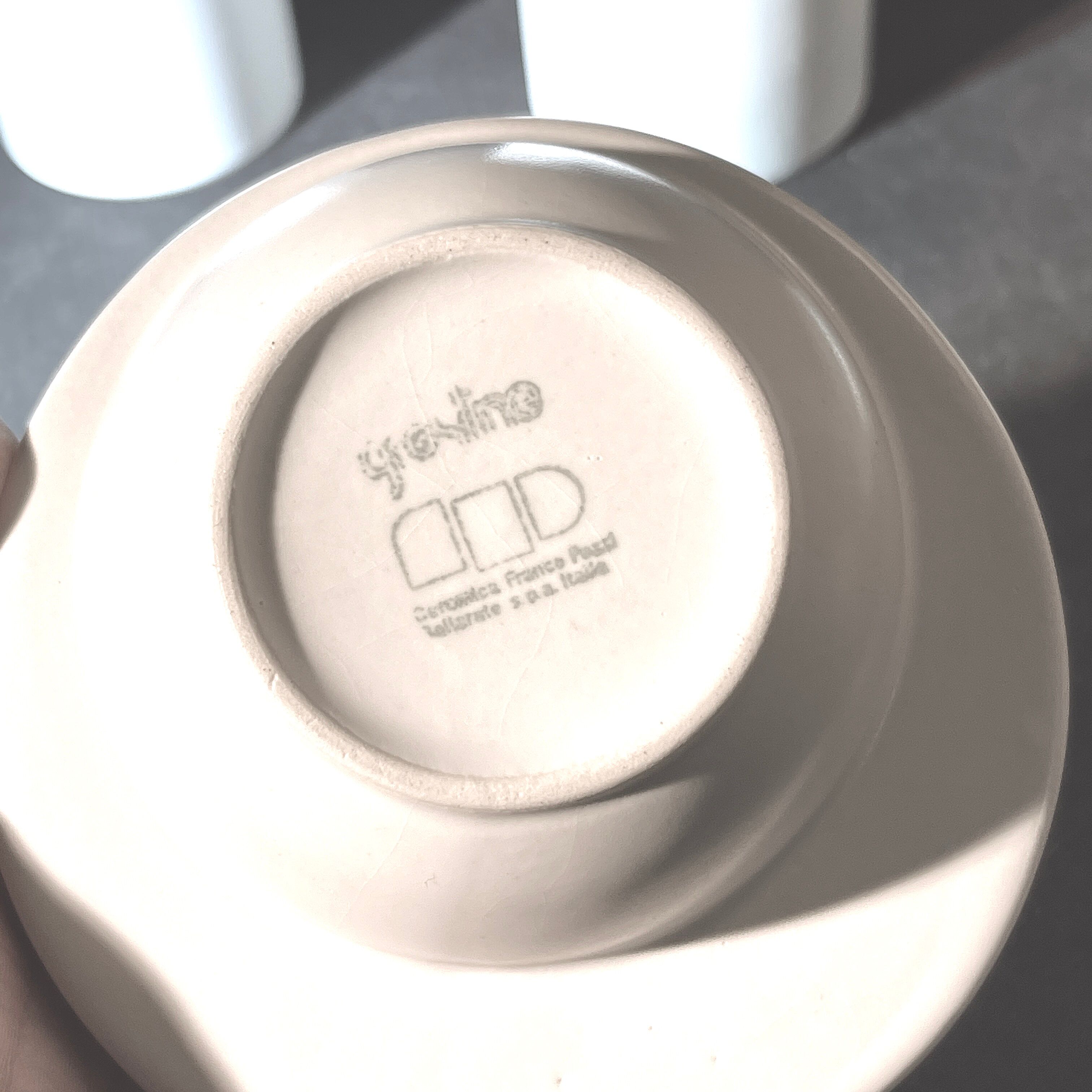 Vintage table service franco pozzi gresline, ceramic italian design 1960