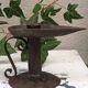 Pair of antique brutalist candlesticks