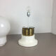 Modernist vintage 1970 s italian Giant Glass Bulb Table / Floor Light