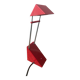 Red IKEA designer lamp from the 80s