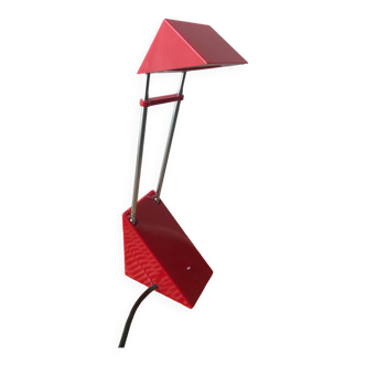 Red IKEA designer lamp from the 80s