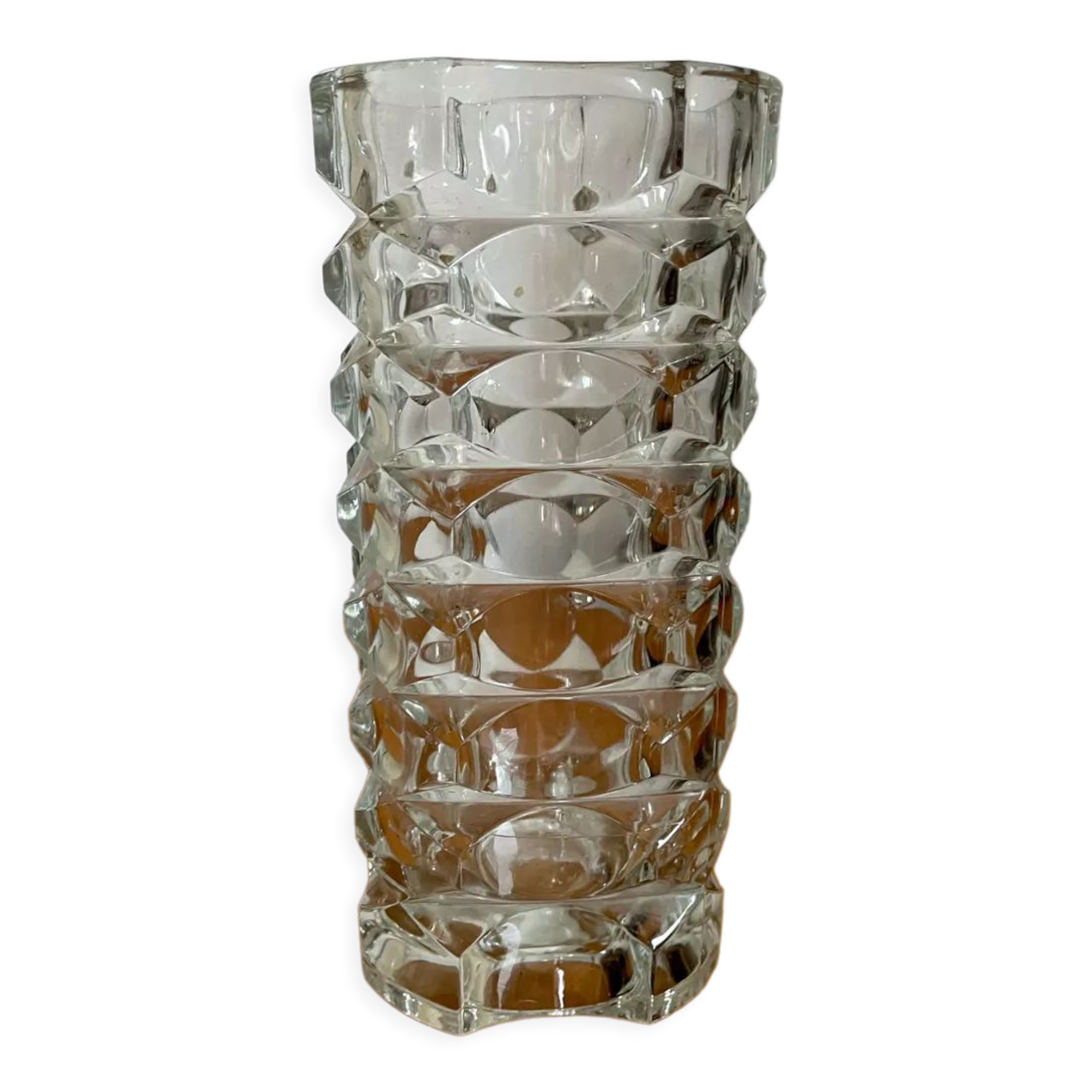 Glass crystal vase 1950