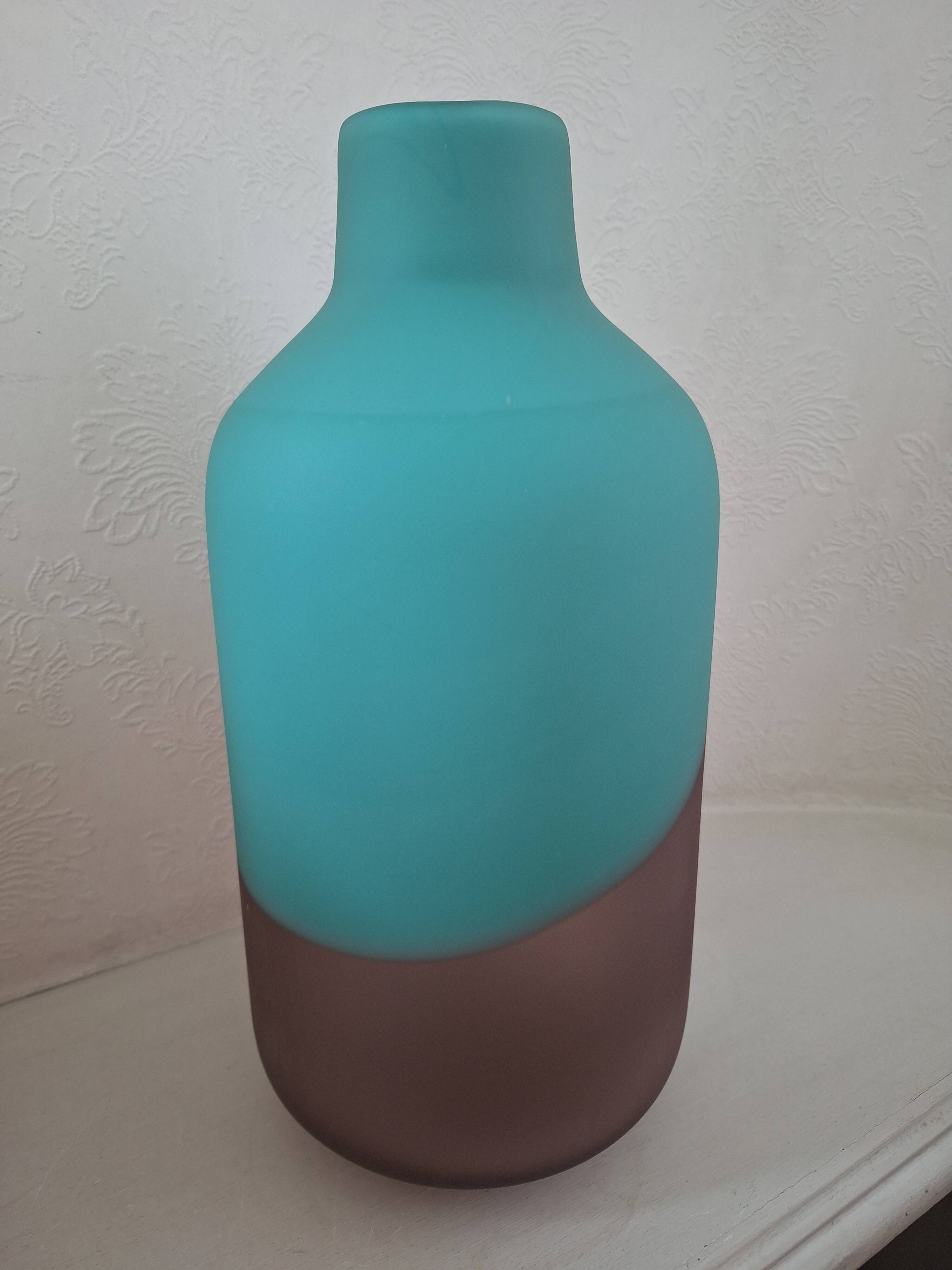 Contemporary two-tone vase