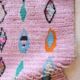 Pink Berber Rug - 153 x 67 cm