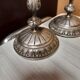 Pair of silver candle holders