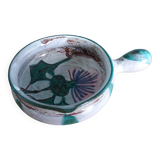 Caquelon dish, thistle decoration by Etienne Daniel, Vallauris