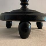 Pair of blackened wooden lampposts Napoleon III