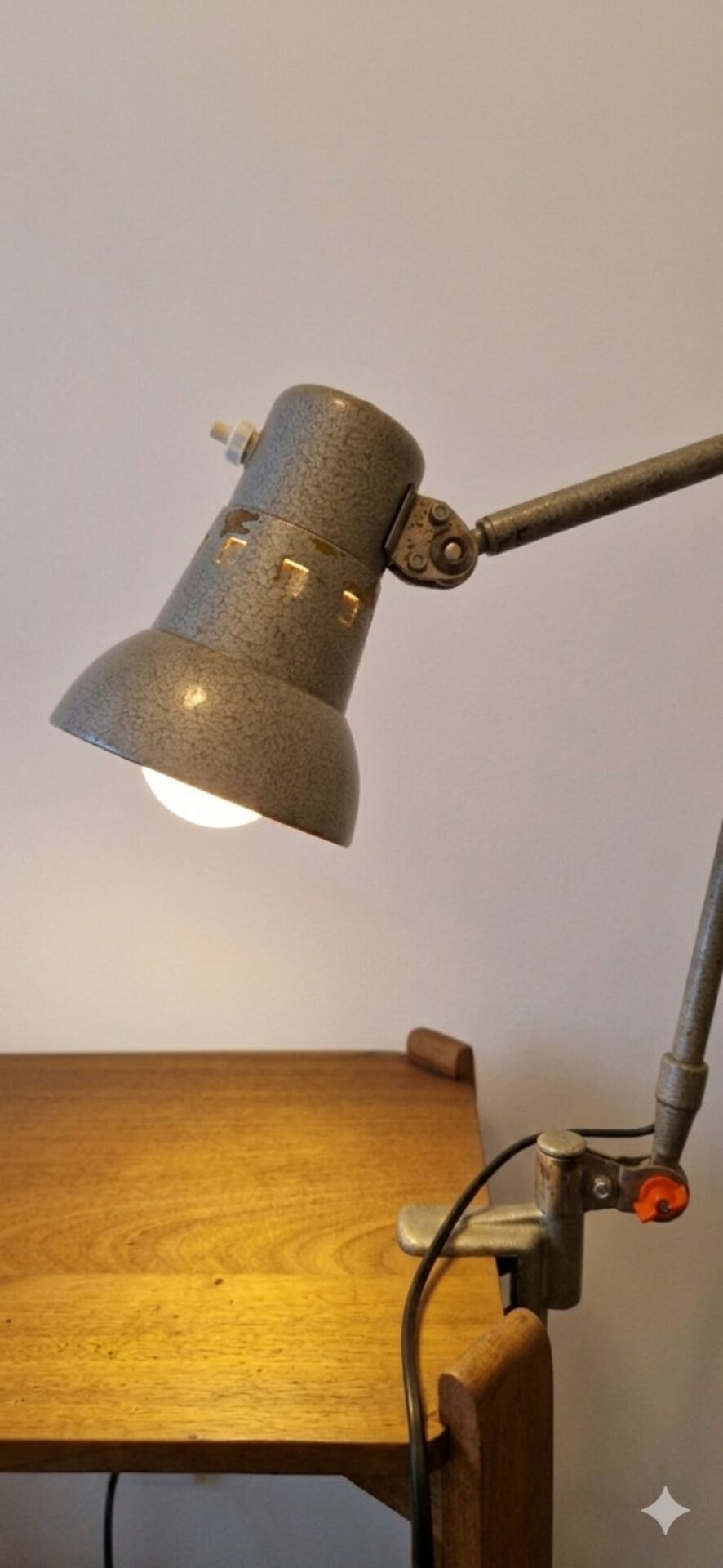 Vintage industrial architect lamp lumina – 1950s/60s