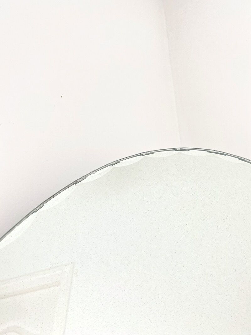 Oval beveled mirror 44x60cm