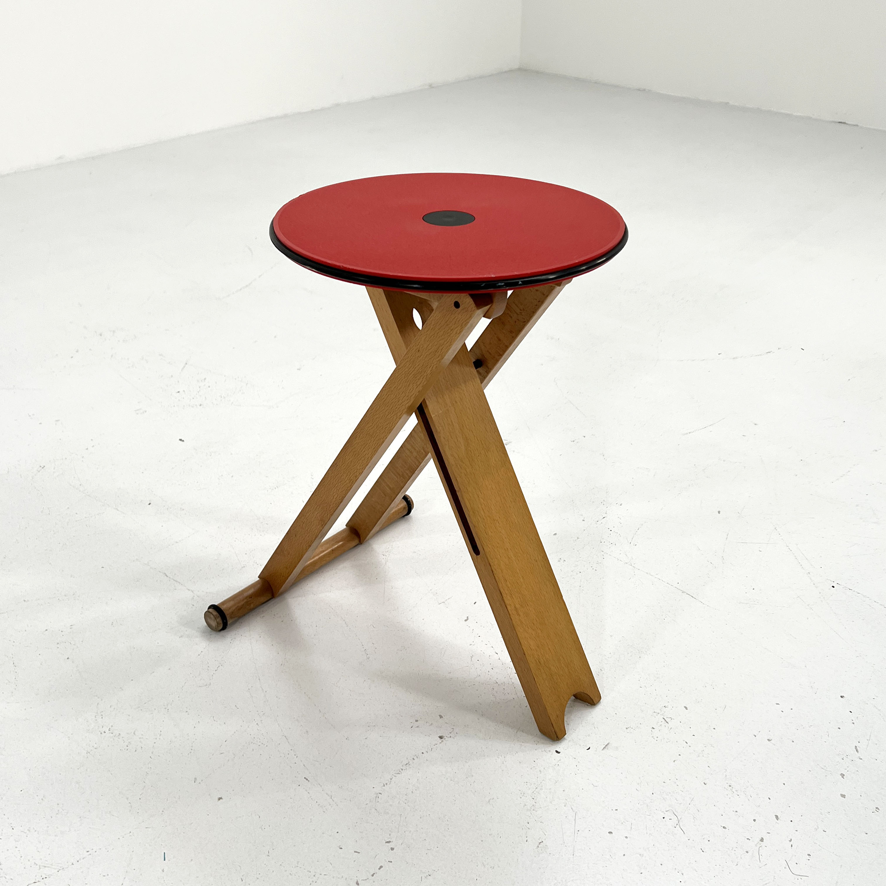 Foldable stool by Enolinea, 1980