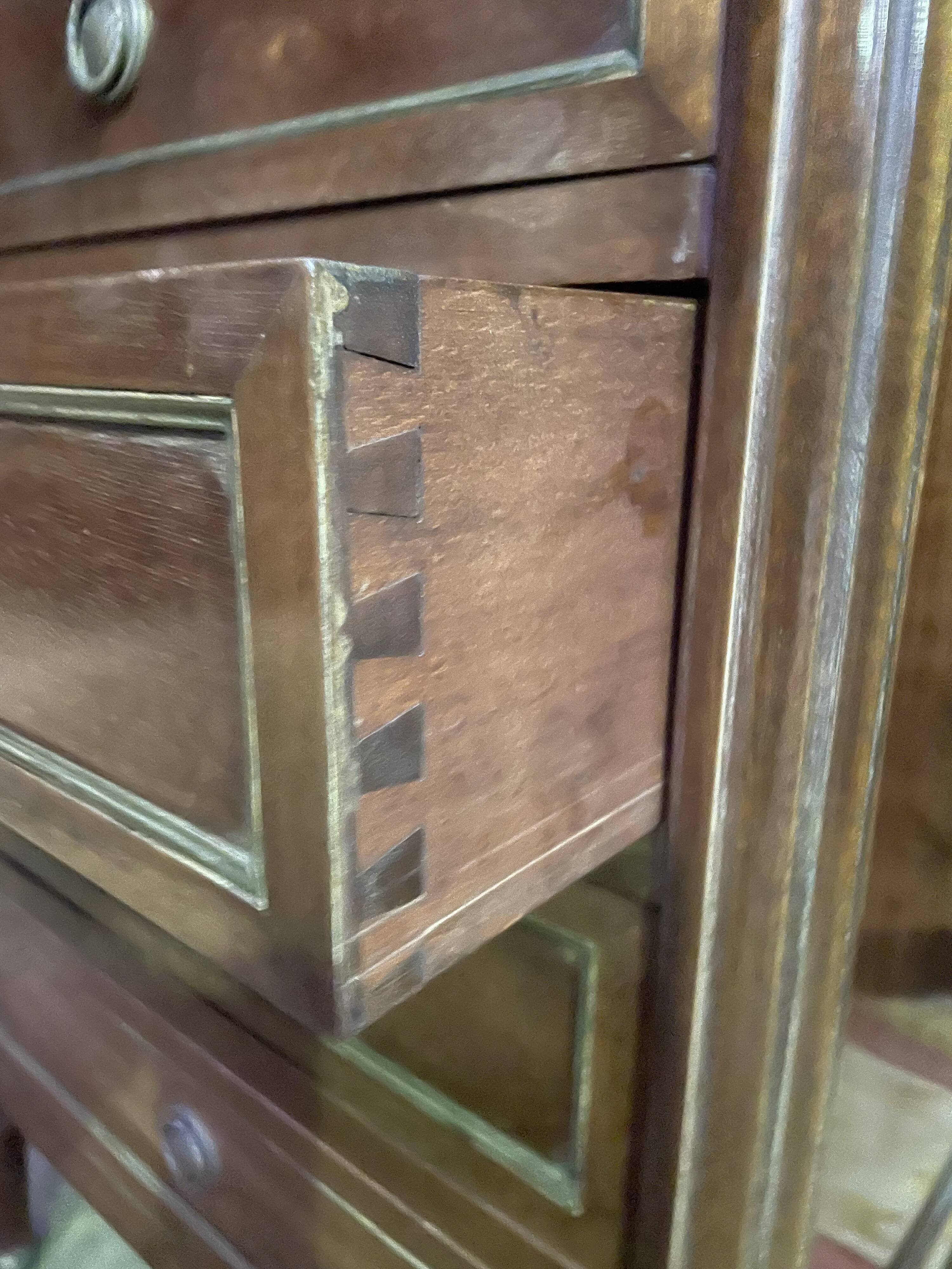 Semainier de style Louis XVI acajou