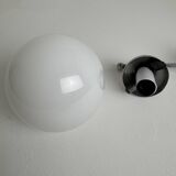 VINTAGE METAL AND OPALINE WALL LIGHT
