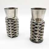 Pair of “compression” vases by jacques moniquet – 1970s