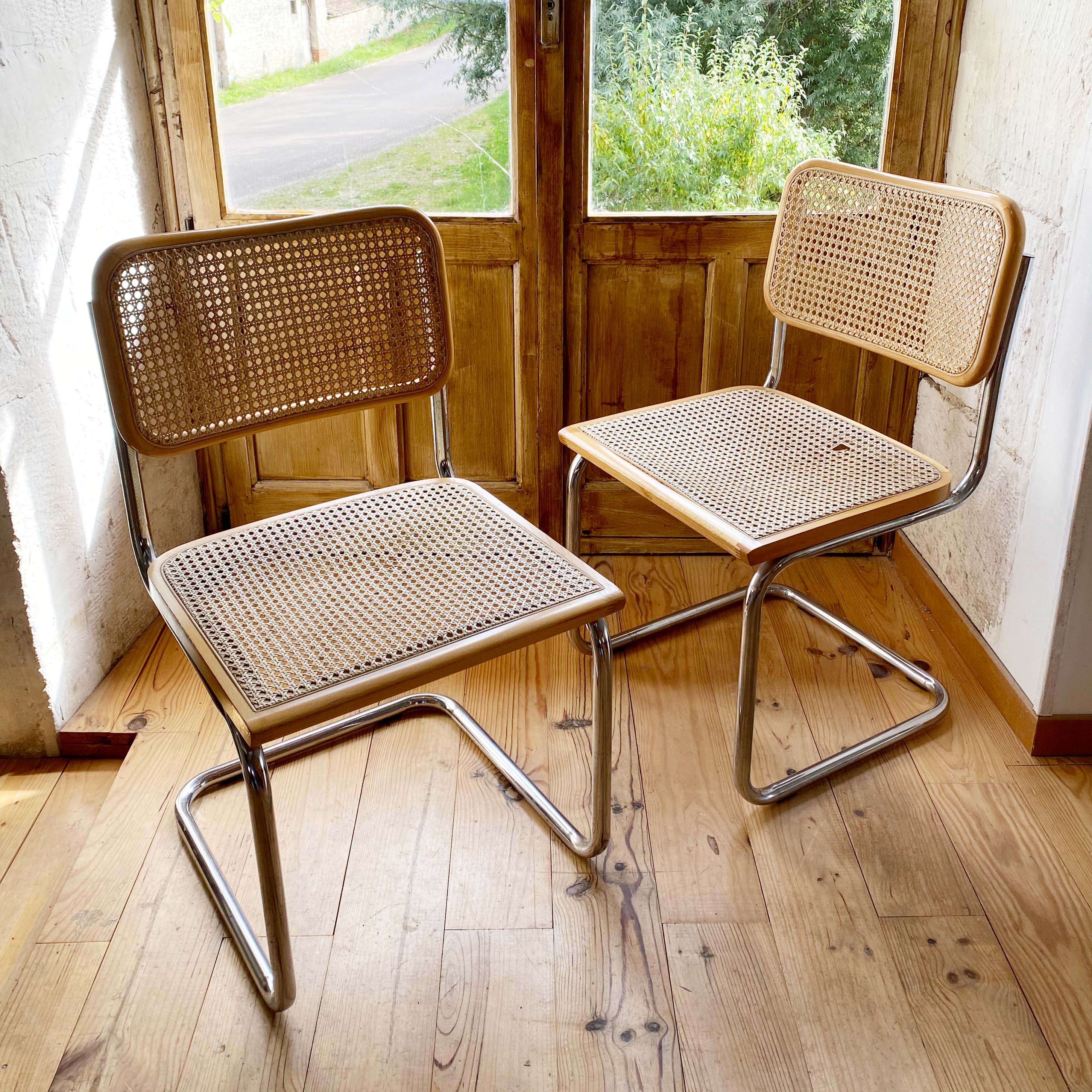 Pair of chairs B32 Marcel Breuer