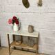 Marble and wood console