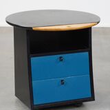 Vintage design (bedside) table by Umberto Asnago for Giorgetti on wheels