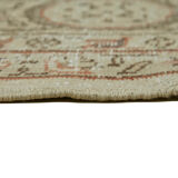 Handmade oriental contemporary 1980s 262 cm x 361 cm beige wool carpet