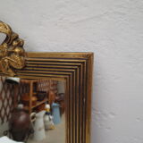Rectangular mirror gilded tower 25x39cm