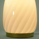 Italian art glass egg table lamp by Vetri Murano, 1970