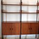 bibliothèque vintage scandinave teck