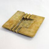 Stylized ashtray gilded bronze