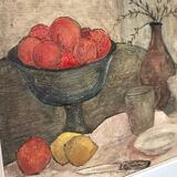 Ancien tableau nature morte figuratif