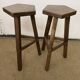 Pair of Vintage Brutalist Bar Stools