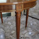 Louis XVI dining table in cherry and bronze