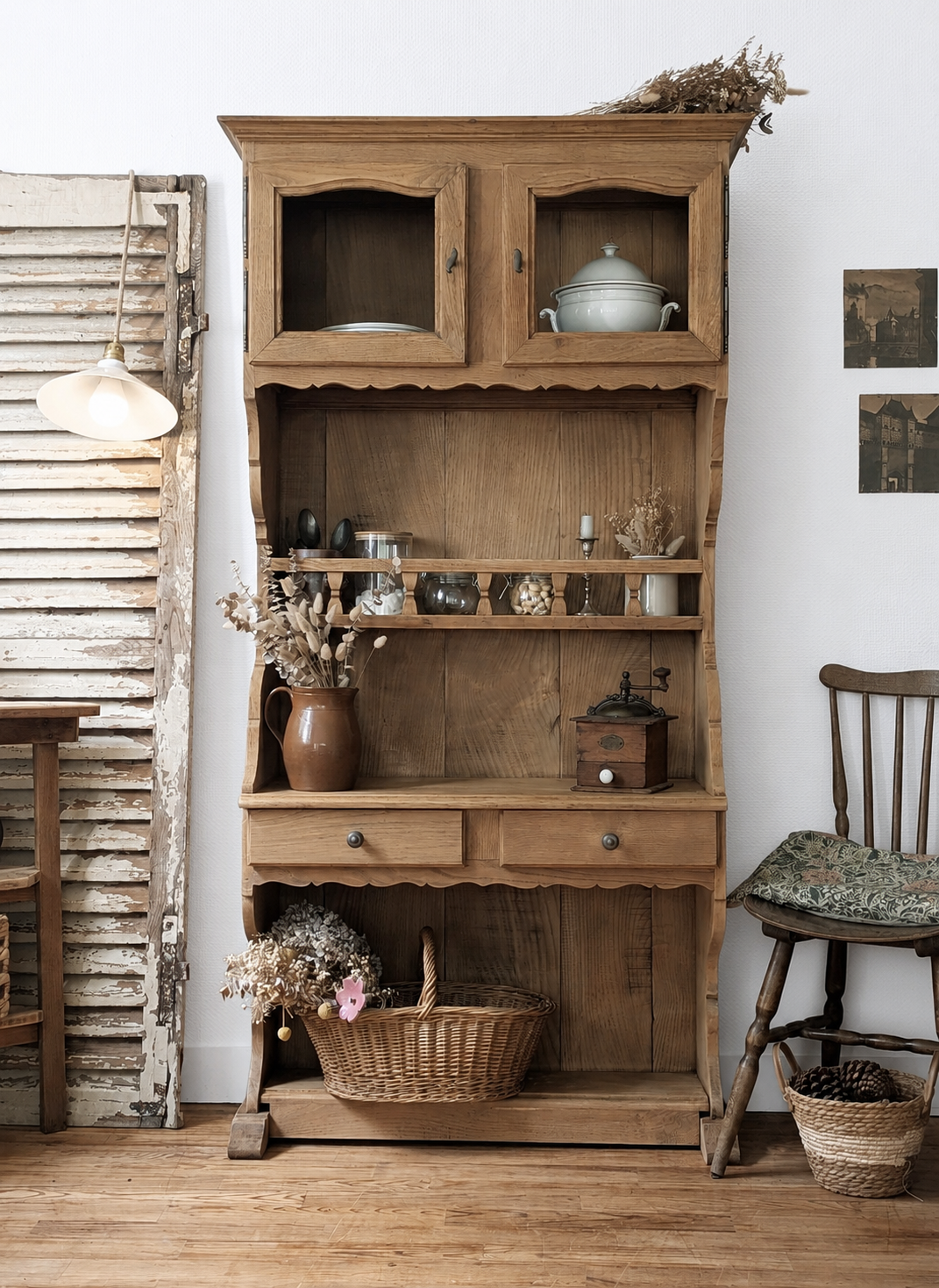 Renovated rustic antique dresser