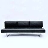 Le Corbusier, Pierre Jeanneret, Charlotte LC5 Sofa in Black by Cassina