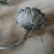 Antique chandelier in cast iron/metal and porcelain