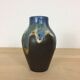 Vase céramique à coulures années 50 signé