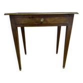 Small walnut writing table. 1 drawer, excellent condition.