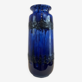 Vase bleu fat lava